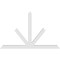 Ekena Millwork Saratoga Architectural Grade PVC Gable Bracket, 108"W x 67 1/2"H x 4"D x 6"F, 15/12 Pitch GBP108X68X0406SAR00 - alternate 2